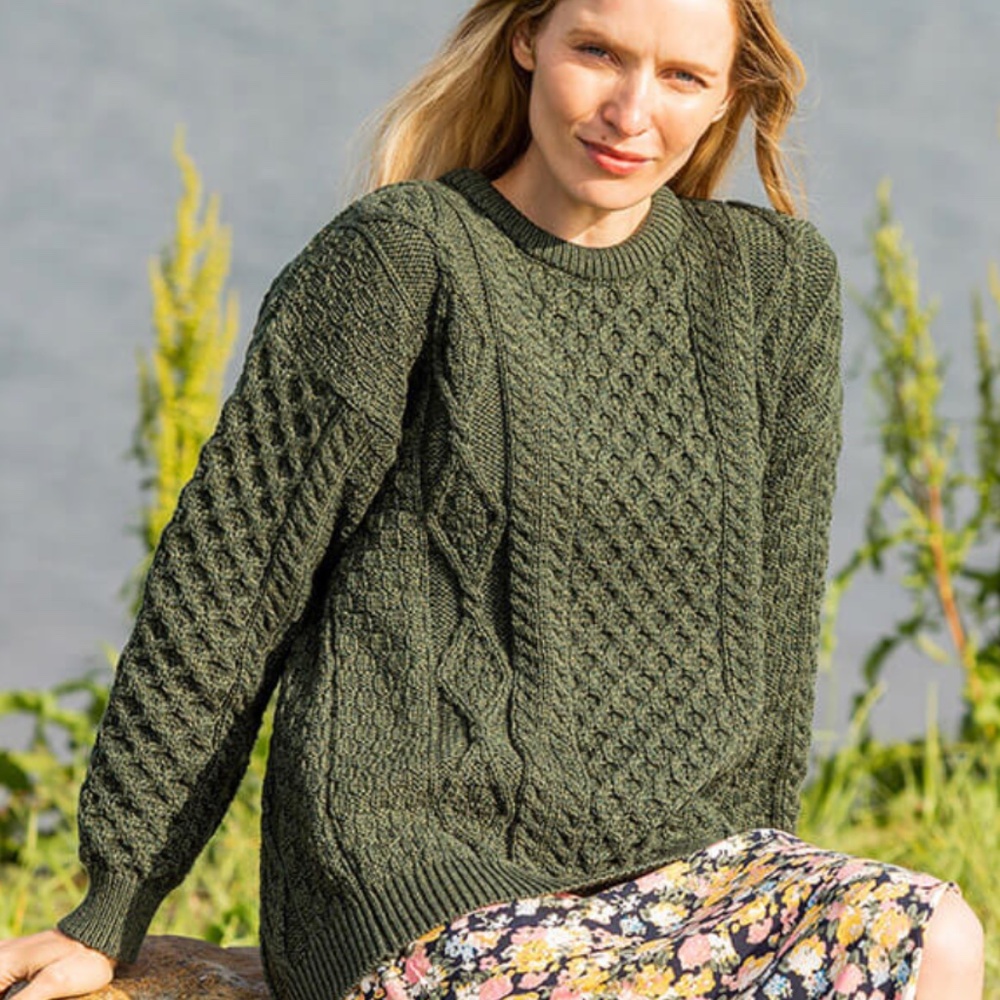 Irish Store Fisherman Lightweight Crew Neck Heritage Sweater